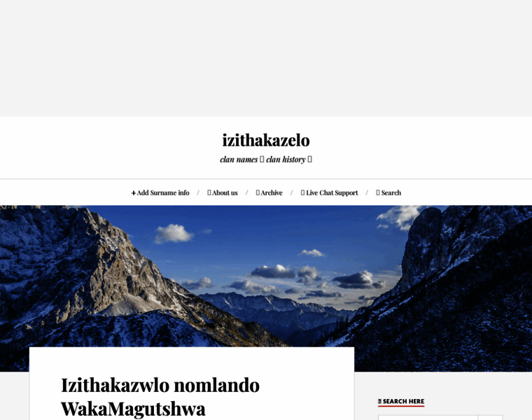 Izithakazelo.blog thumbnail