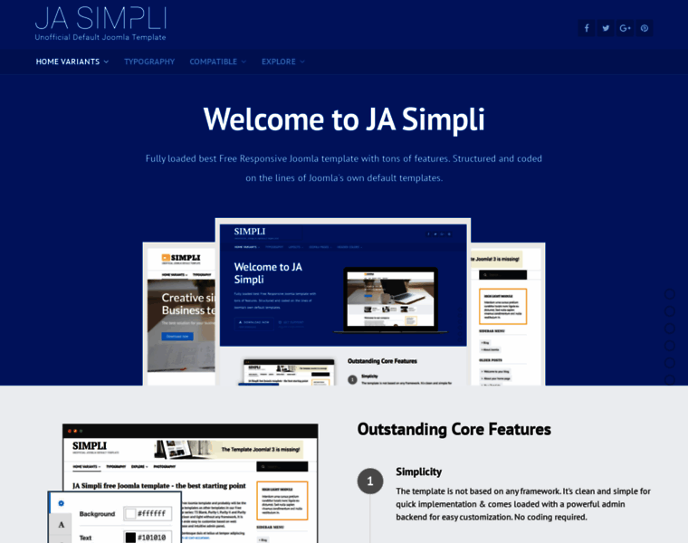 Ja-simpli.demo.joomlart.com thumbnail