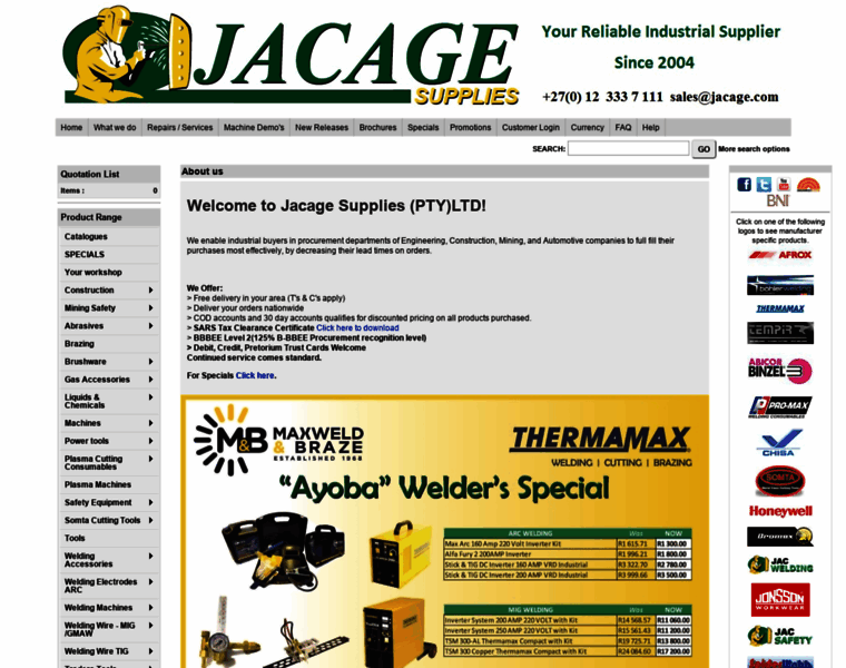 Jacage.co.za thumbnail
