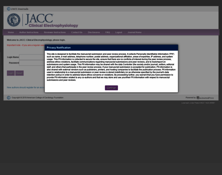 Jaccsubmit-clinicalep.org thumbnail
