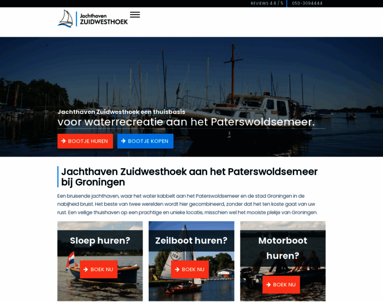Jachthavenzuidwesthoek.nl thumbnail