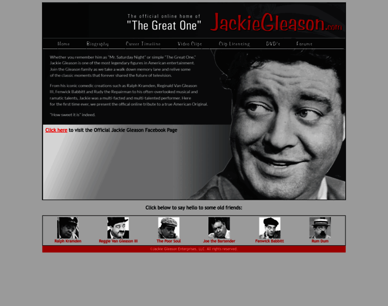 Jackiegleason.com thumbnail