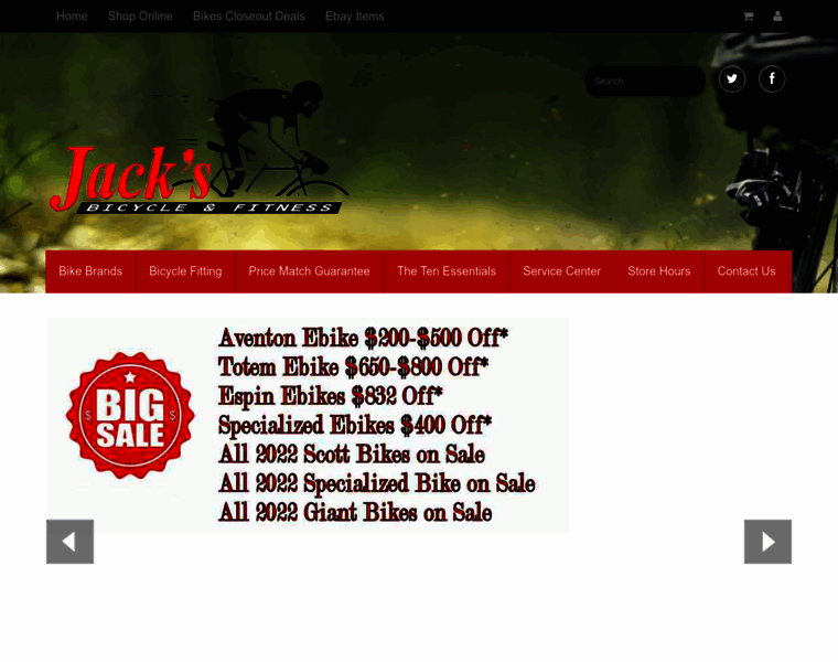 Jacksbikes.com thumbnail