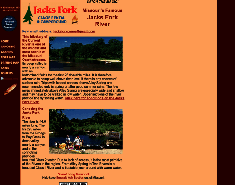 Jacksforkcanoe.com thumbnail