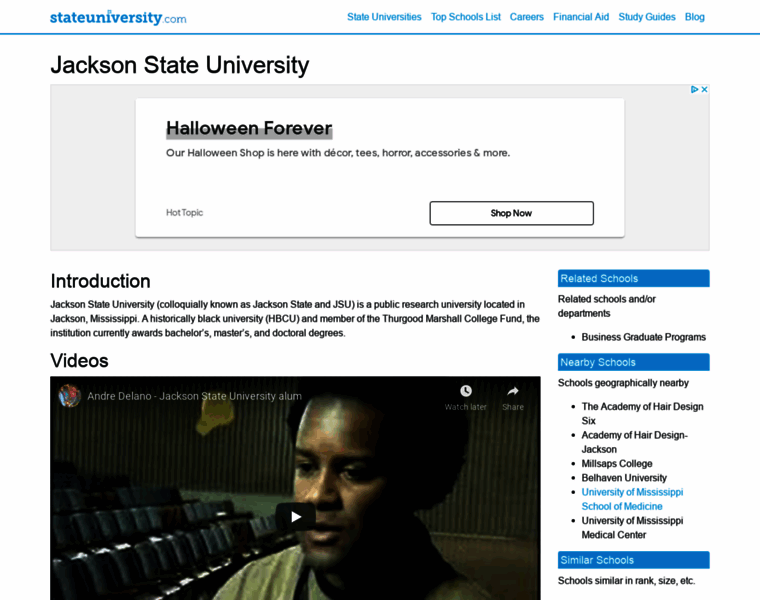 Jackson.stateuniversity.com thumbnail