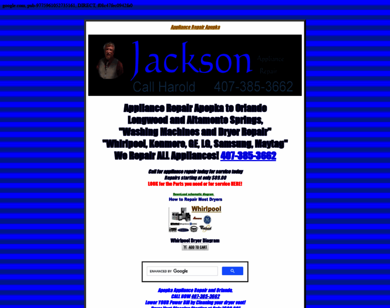 Jacksonappliancerepairorlando.com thumbnail
