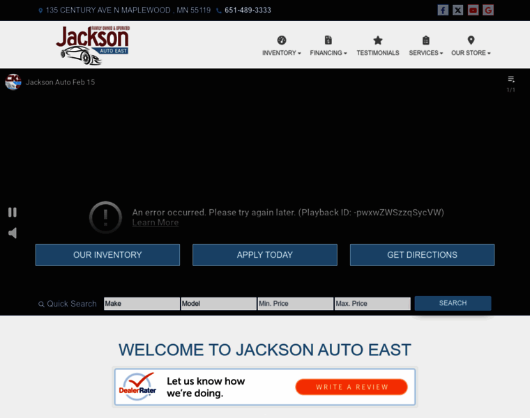 Jacksonautoeast.com thumbnail