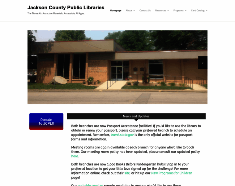 Jacksoncountylibrary.org thumbnail
