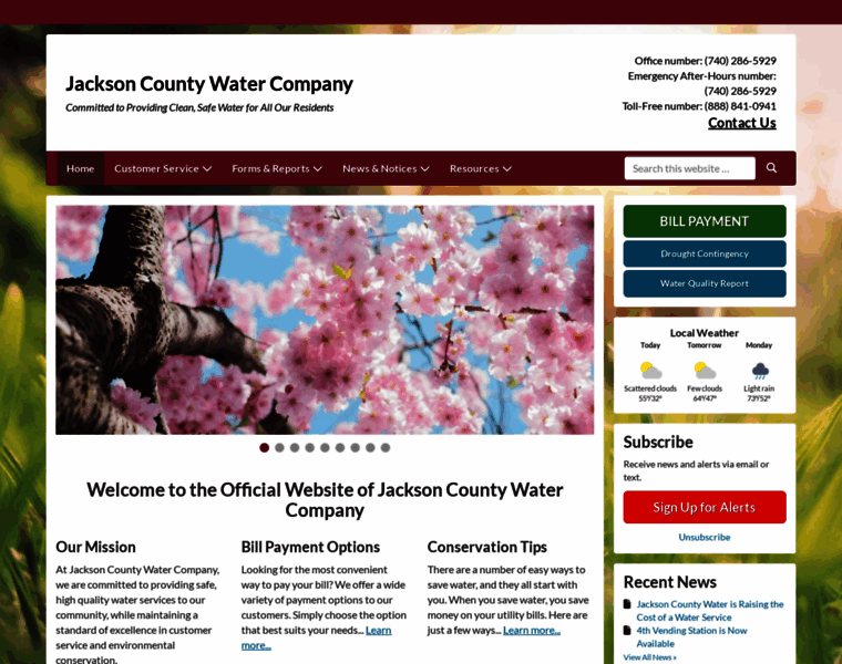 Jacksoncountywater.net thumbnail