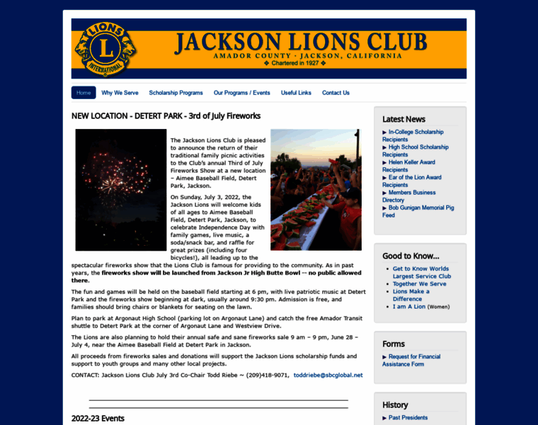 Jacksonlionsclub.org thumbnail