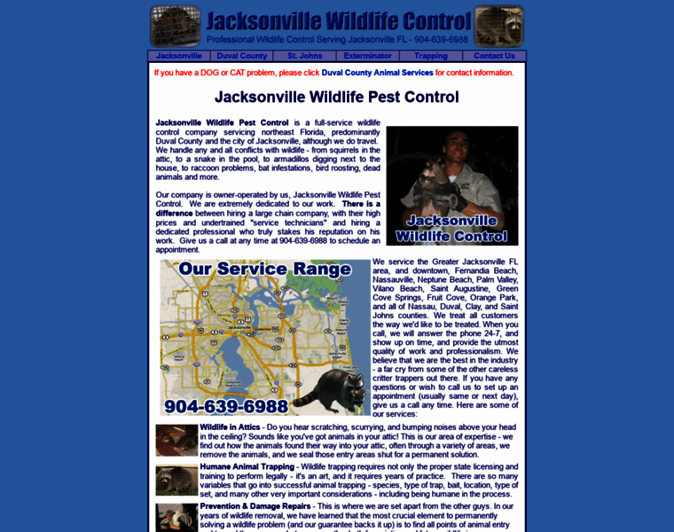 Jacksonville-animalcontrol.com thumbnail