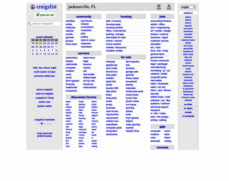 Jacksonville.craigslist.org thumbnail Jacksonville.craigslist.org thumbnail