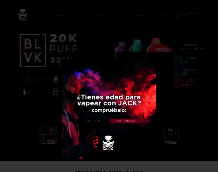 Jackvapestore.com thumbnail