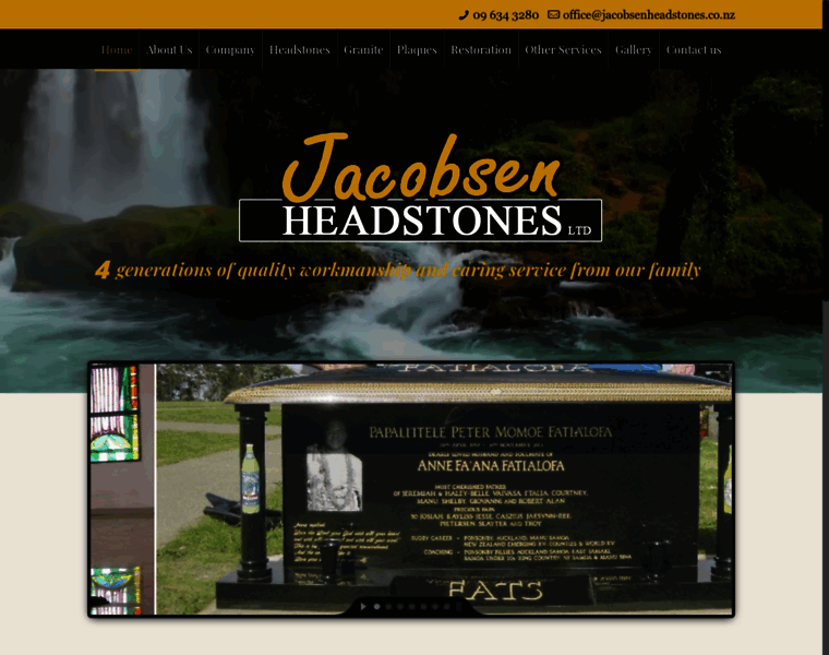 Jacobsenheadstones.co.nz thumbnail
