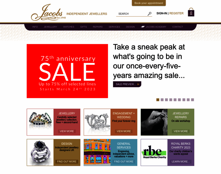 Jacobsthejewellers.com thumbnail