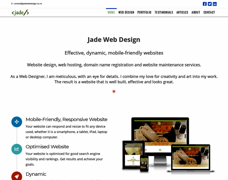 Jadewebdesignart.co.nz thumbnail