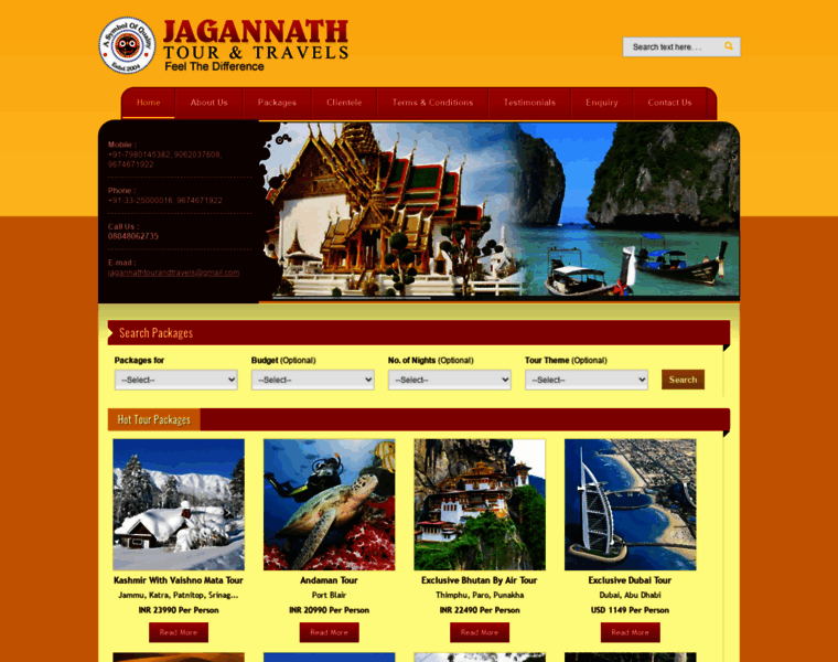 Jagannathtourandtravels.co.in thumbnail