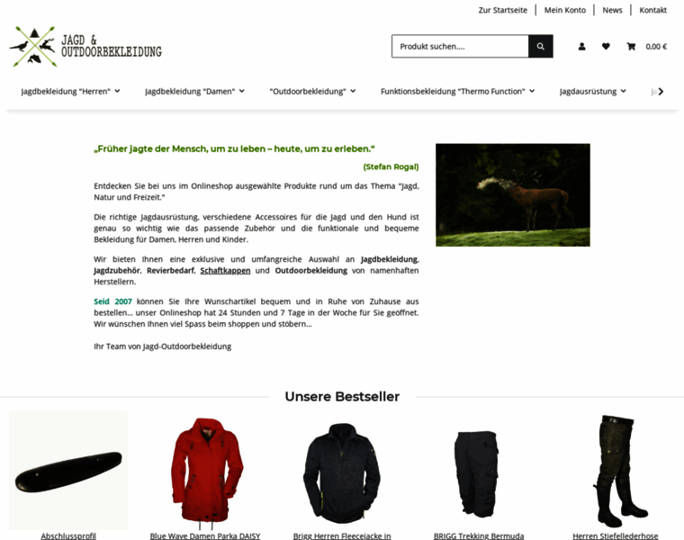 Jagd-outdoorbekleidung.de thumbnail
