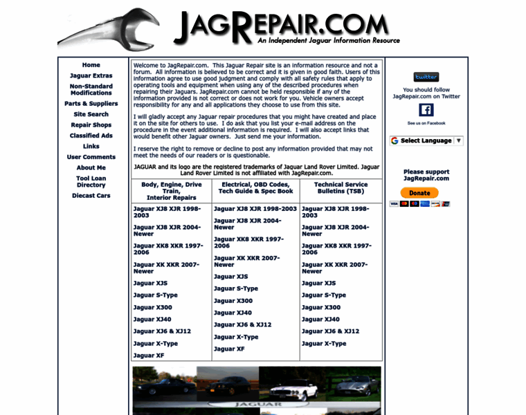 Jagrepair.com thumbnail