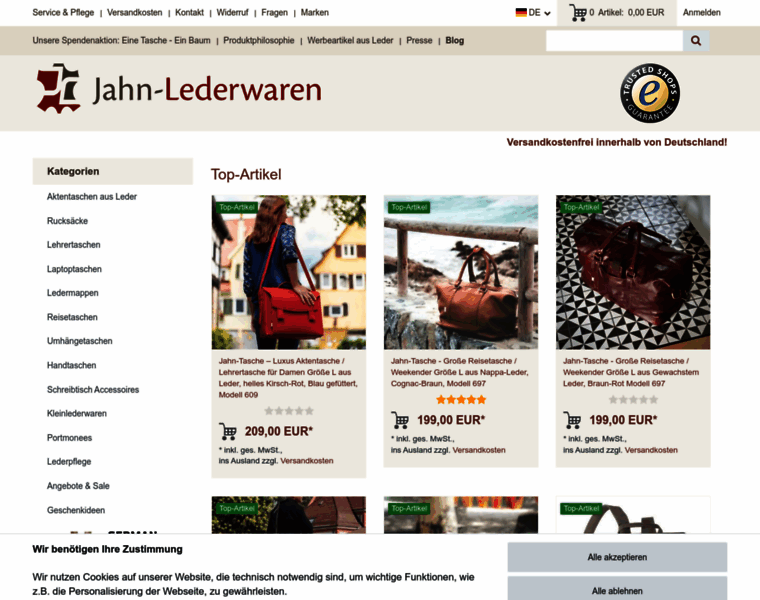 Jahn-lederwaren.de thumbnail