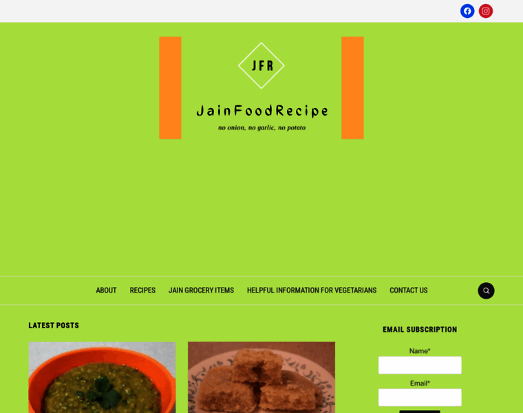 Jainfoodrecipe.com thumbnail