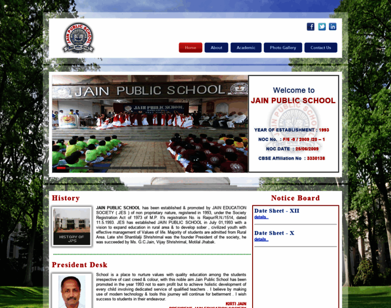 Jainpublicschool.org thumbnail