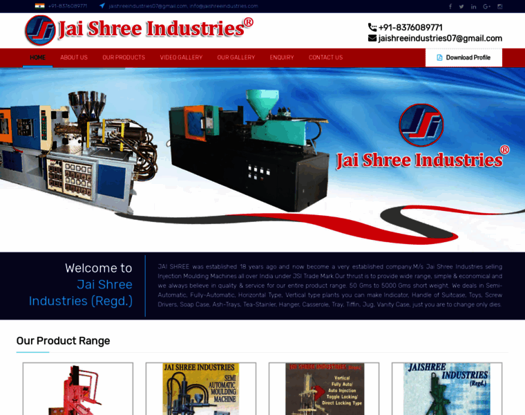 Jaishreeindustries.com thumbnail
