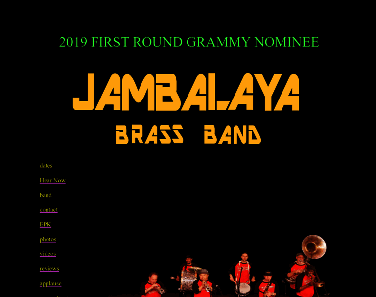 Jambalayabrassband.com thumbnail