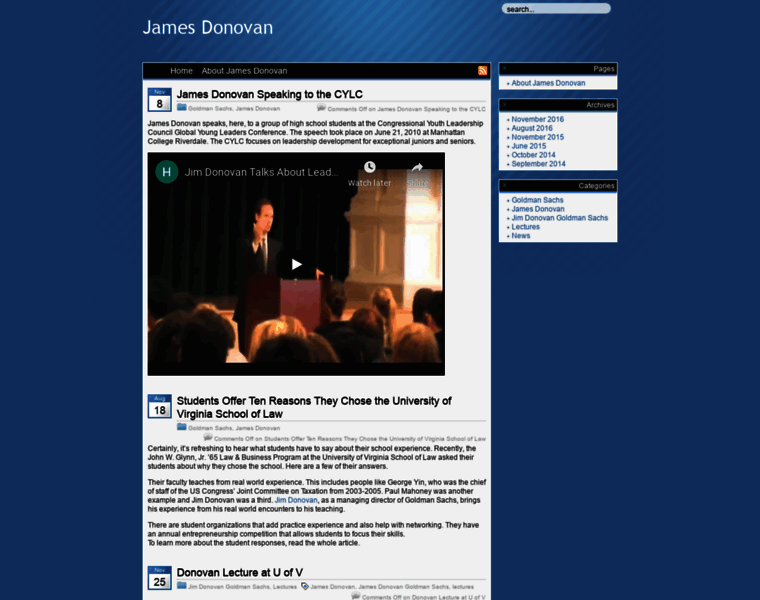 James-donovan.org thumbnail