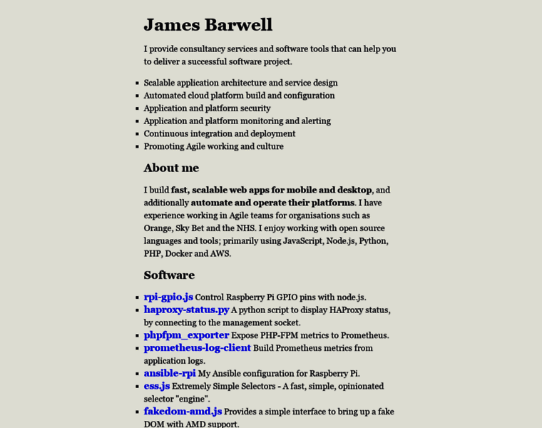 Jamesbarwell.co.uk thumbnail