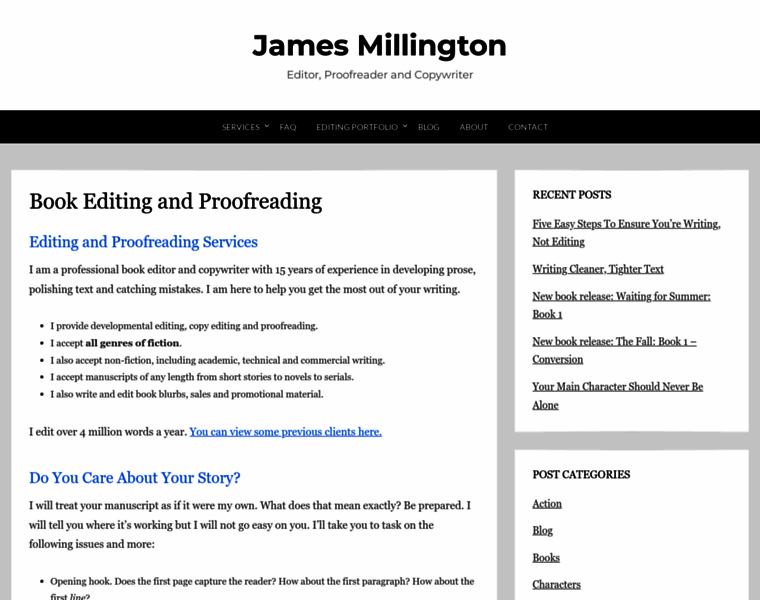 Jamesmillington.net thumbnail