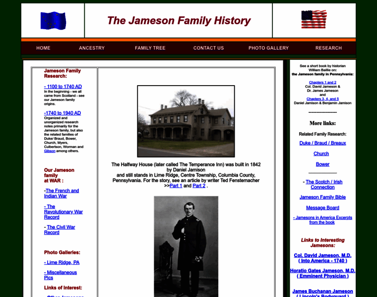 Jamesonfamily.org thumbnail