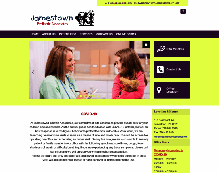 Jamestownpediatrics.com thumbnail