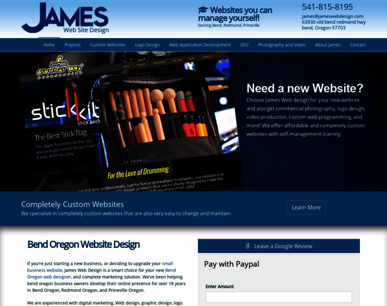 Jameswebdesign.com thumbnail