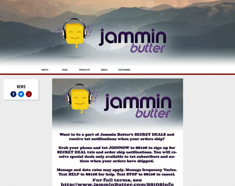 Jamminbutter.com thumbnail