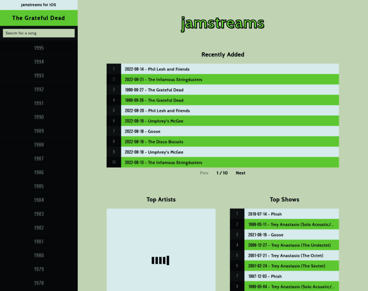 Jamstreams.net thumbnail