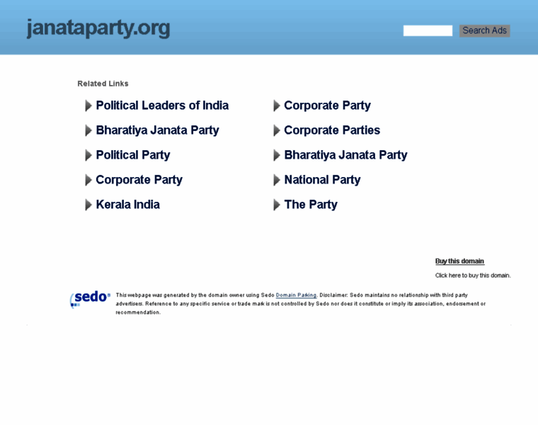 Janataparty.org thumbnail