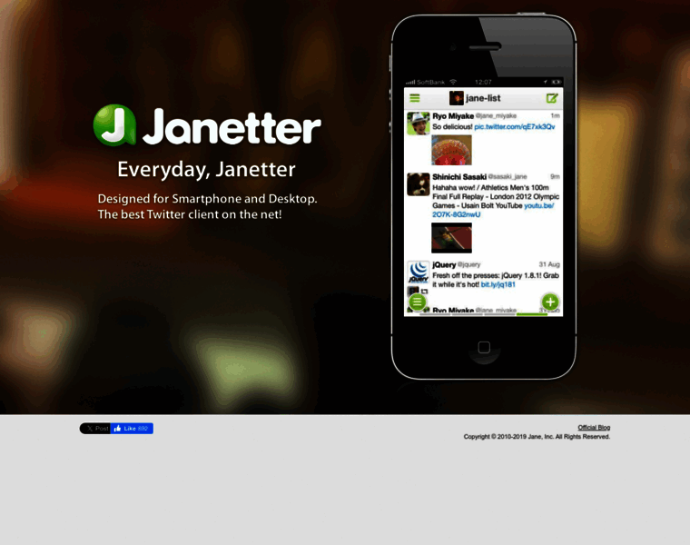Janetter.net thumbnail