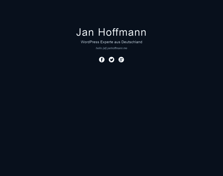 Janhoffmann.me thumbnail