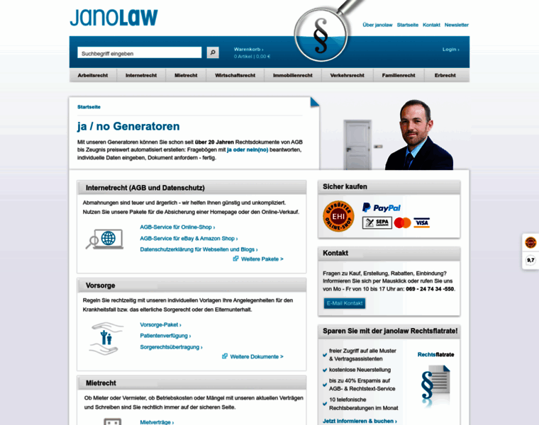 Janolaw.de thumbnail