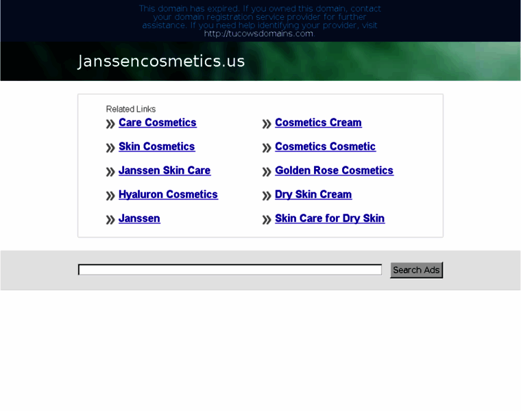 Janssencosmetics.us thumbnail