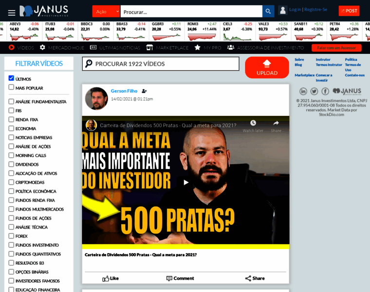 Janusinvestimentos.com thumbnail