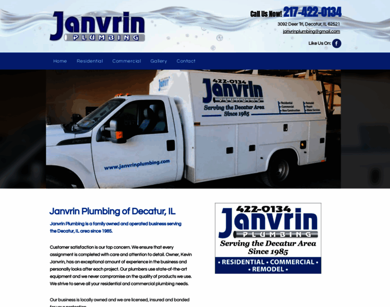 Janvrinplumbing.com thumbnail