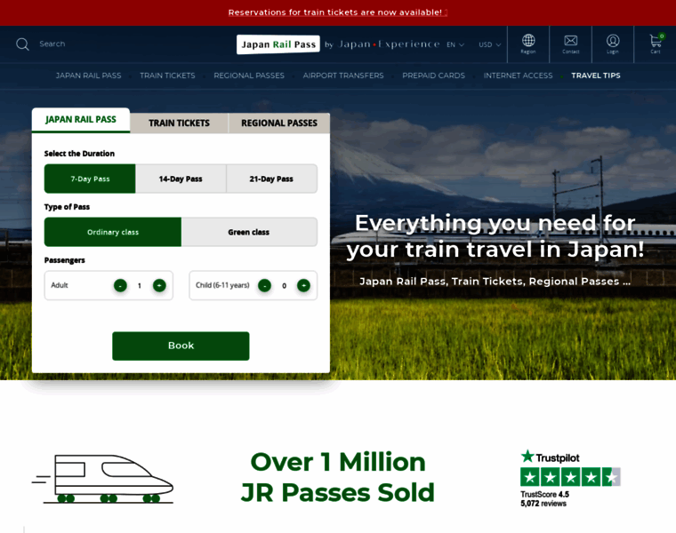 Japan-rail-pass.com thumbnail