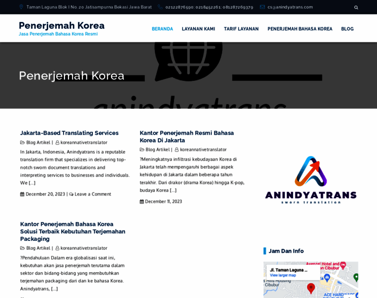 Jasapenerjemahkorea.net thumbnail