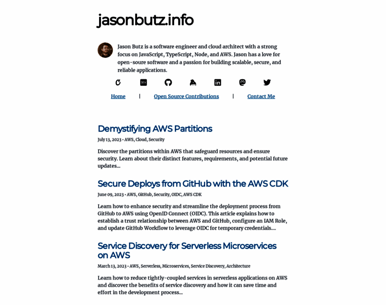 Jasonbutz.info thumbnail