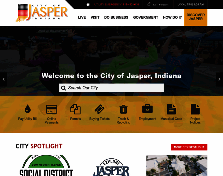 Jasperindiana.gov thumbnail