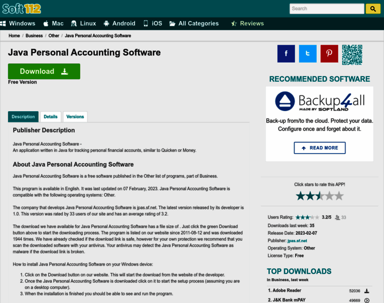 Java-personal-accounting-software.soft112.com thumbnail