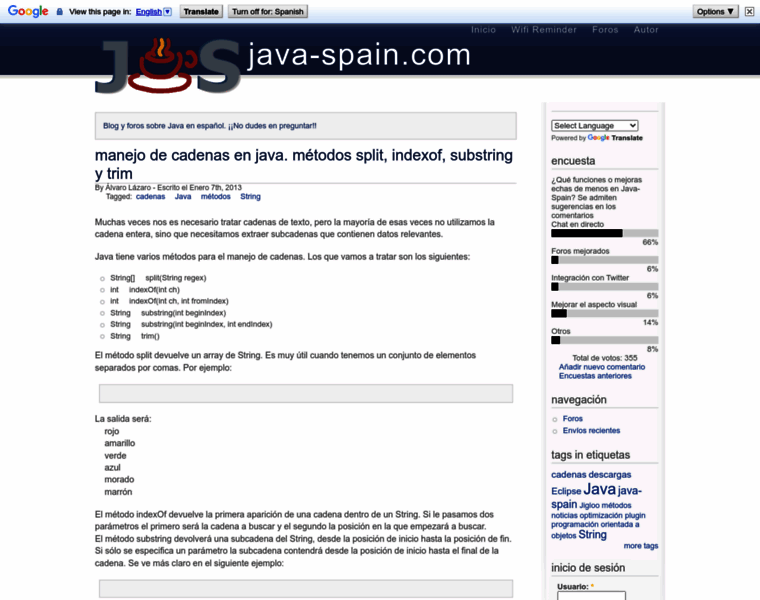 Java-spain.com thumbnail