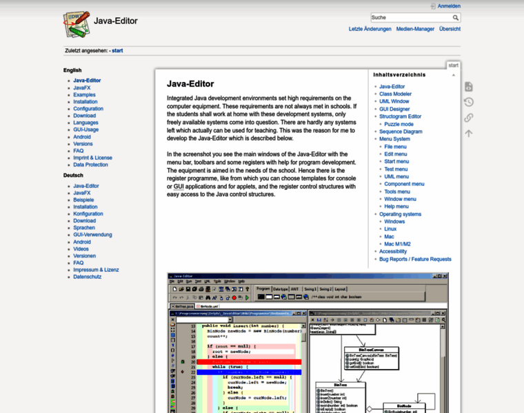 Javaeditor.org thumbnail